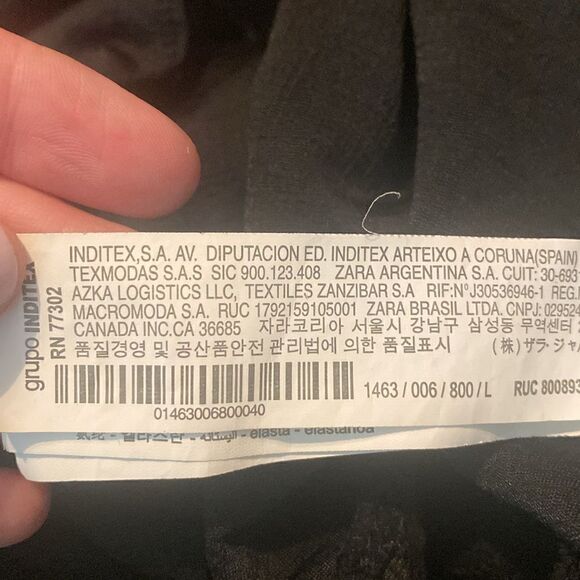 EUC Zara Womens Eyelet Little Black Midi Dress with Delicate Lace Accents - Picture 9 of 12